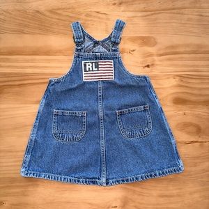 Vintage Polo Denim Overall Dress